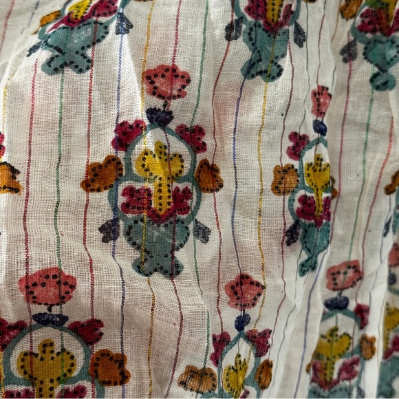 NWT Roberta Roller Rabbit floral print tunic length Top size L - Picture 6 of 9